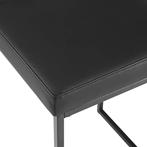 Crosley Harlowe Matte Black Bar Stools - Kitchen & Dining, Set of 2