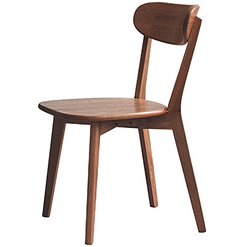 Mid-Century Modern Oak Dining Chair, Walnut Finish