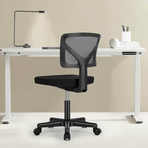 Elevon Adjustable Rolling Mesh Swivel Chair for Small Spaces